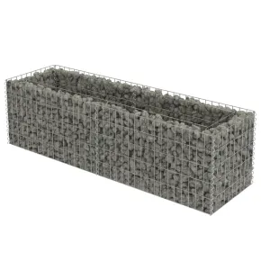 Strat Înălțat Gabion 180x50x50 cm - Oțel Galvanizat Rezistent 2
