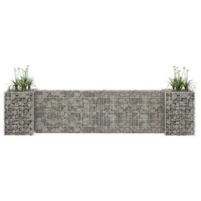 Jardinieră Gabion H - Oțel Rezistent - Livrare Gratuită