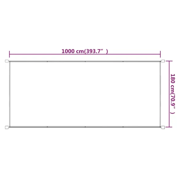 Copertină Verticală Gri Taupe 180x1000 cm - Oxford Rezistent Copertină Verticală Gri Taupe 180x1000 cm - Oxford Rezistent