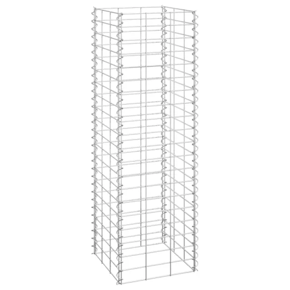 Gabioane Înălțate - Set 3 Buc - 30x30x100 cm - Fier