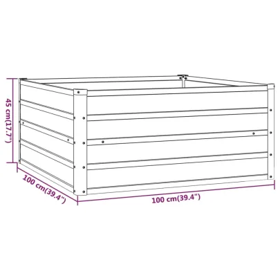 Strat Grădină Înălțat Oțel Corten - Livrare Gratuită