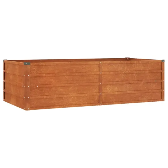 Strat Înălțat Grădină Oțel Corten Rustic - 160x80x45 cm