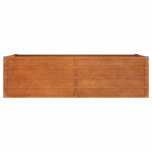 Strat Înălțat Grădină Oțel Corten Rustic - 160x80x45 cm