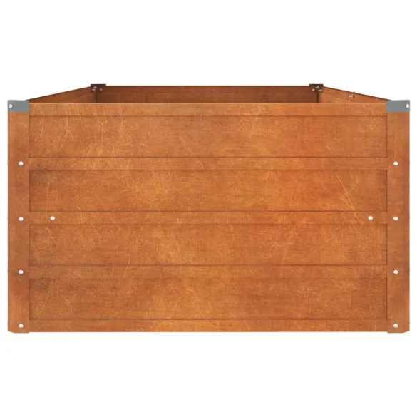 Strat Înălțat Grădină Oțel Corten Rustic - 160x80x45 cm