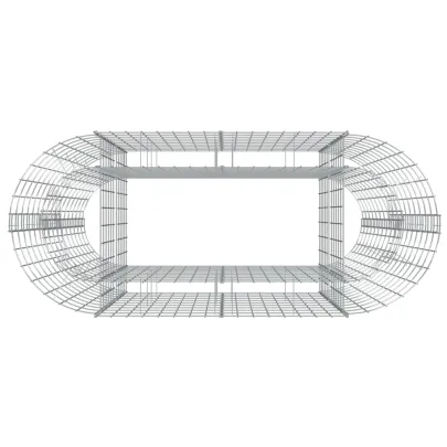 Strat Înălțat Gabion - 120x50x100 cm - Fier Galvanizat