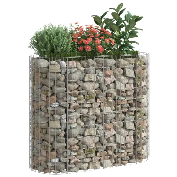 Strat Înălțat Gabion - 120x50x100 cm - Fier Galvanizat
