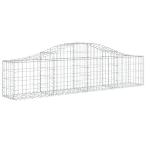 Coș Gabion Arcuit Fier Galvanizat | Barieră Decorativă Grădină 2
