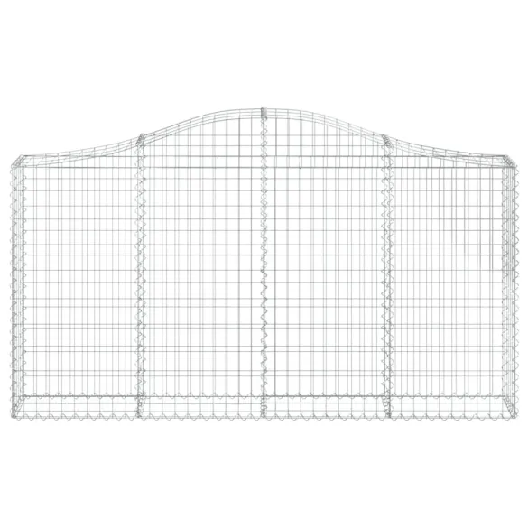 Coș Gabion Arcuit Fier Galvanizat | Barieră Decorativă Grădină