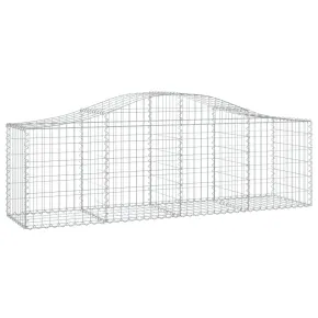 Coș Gabion Arcuit Fier Galvanizat | Barieră Decorativă Grădină 2