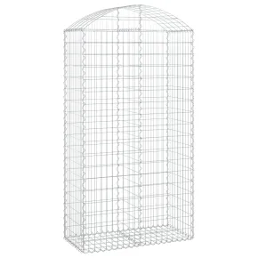 Coș Gabion Arcuit Fier Galvanizat | Barieră Decorativă Grădină 2