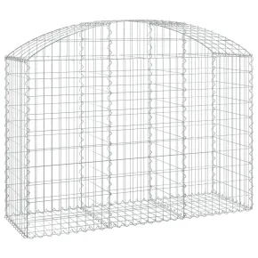 Coș Gabion Arcuit Fier Galvanizat | Barieră Decorativă Grădină 2