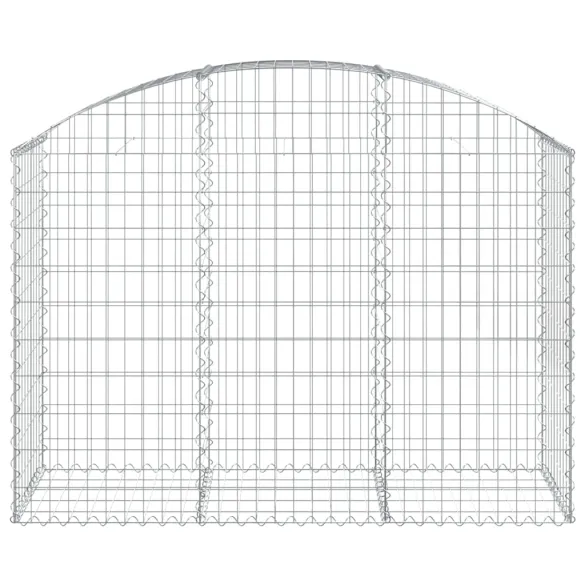 Coș Gabion Arcuit Fier Galvanizat | Barieră Decorativă Grădină