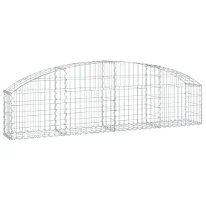 Coș Gabion Arcuit Fier Galvanizat | Barieră Decorativă Grădină 2