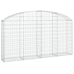 Coș Gabion Arcuit Fier Galvanizat | Barieră Decorativă Grădină 2