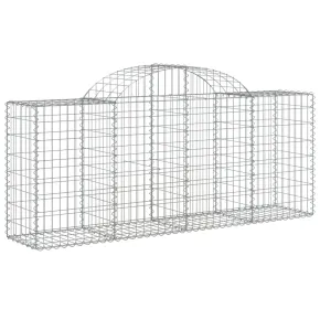 Coș Gabion Arcuit Fier Galvanizat | Barieră Decorativă Grădină 2