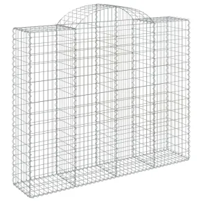 Coș Gabion Arcuit Fier Galvanizat | Barieră Decorativă Grădină 2