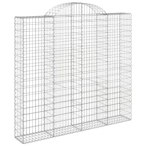 Coș Gabion Arcuit Fier Galvanizat | Barieră Decorativă Grădină 2