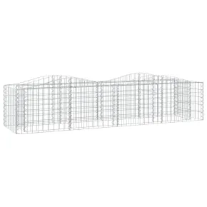 Strat Înălțat Gabion Arcut Fier Galvanizat 200x50x50 cm 2