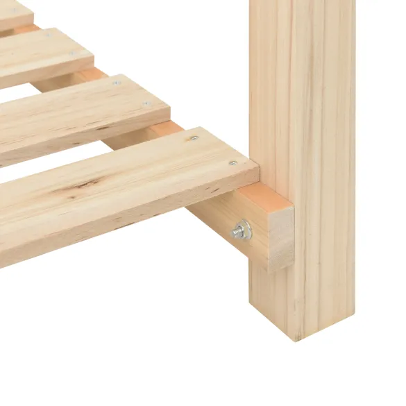 Jardiniere cu Raft Lemn Masiv - Decor Grădină Rustic