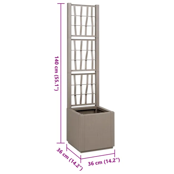 Suport Ghiveci Grădină Vertical - Maro Deschis | vidaXL