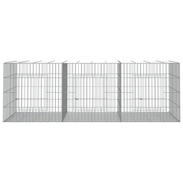 Cușcă Iepuri 163x79x54 cm - Fier Galvanizat | Livrare Gratuită