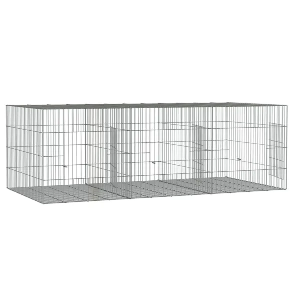 Cușcă Iepuri 163x79x54 cm - Fier Galvanizat | Livrare Gratuită