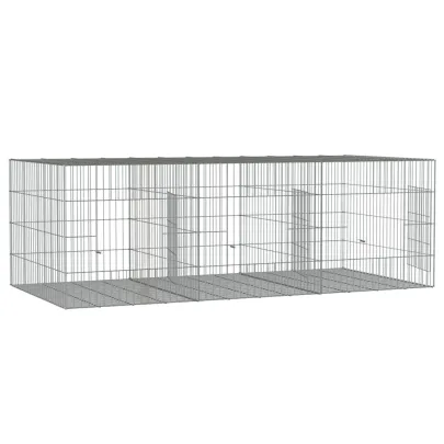 Cușcă Iepuri 163x79x54 cm - Fier Galvanizat | Livrare Gratuită