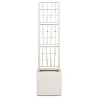 Ghiveci Grădină Treliss Alb - 38L - Livrare Gratuită