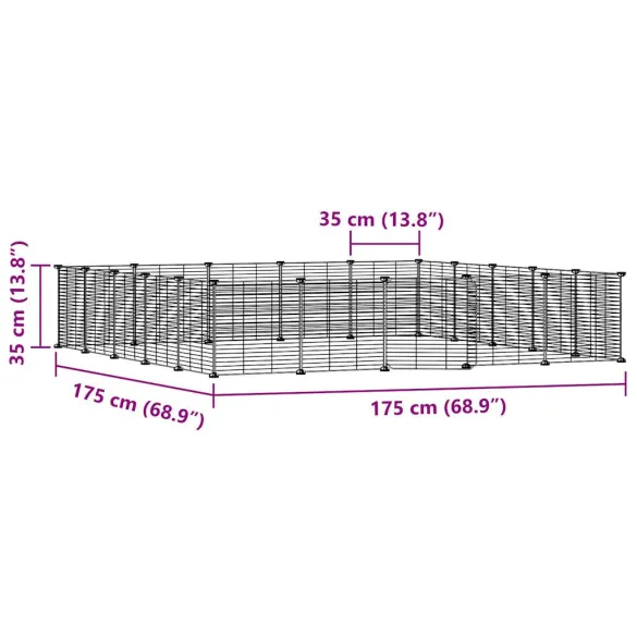 Cușcă Animale Companie Modulară Oțel - Livrare Gratuită
