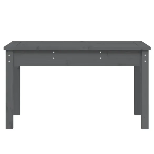 Bancă Grădină Gri Lemn Masiv Pin - Livrare Gratuită