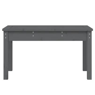 Bancă Grădină Gri Lemn Masiv Pin - Livrare Gratuită