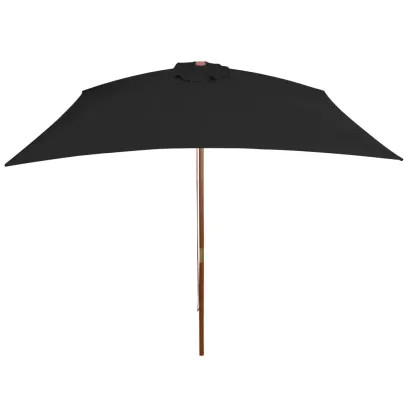 Umbrelă de soare din lemn cu manivelă - Protecție UV