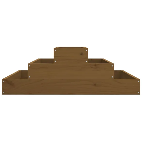 Jardinieră Lemn Masiv de Pin - 80x80x27 cm - Livrare Gratuită