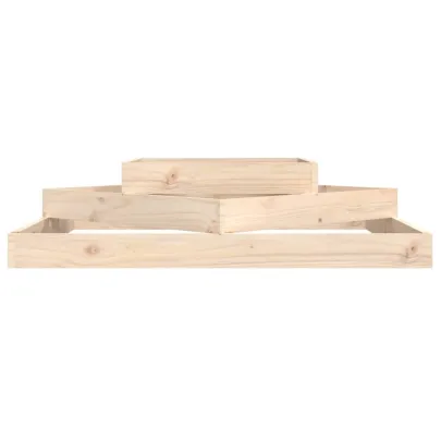 Jardinieră Lemn Masiv de Pin 3 Niveluri - Livrare Gratuită