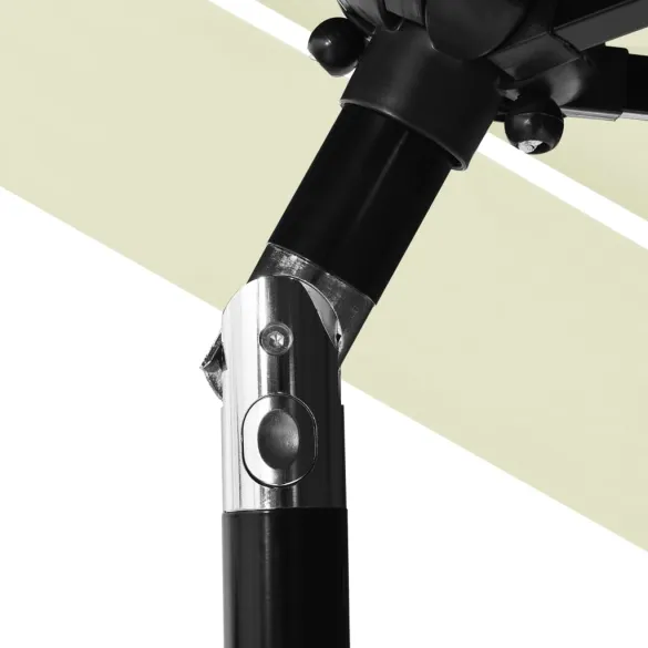 Umbrelă Grădină 3 Niveluri - Aluminiu - Nisipiu - 2,5m