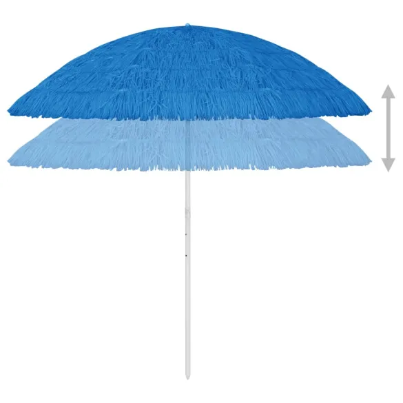 Umbrelă de plajă Hawaii 300 cm - Albastru | Livrare Gratuită