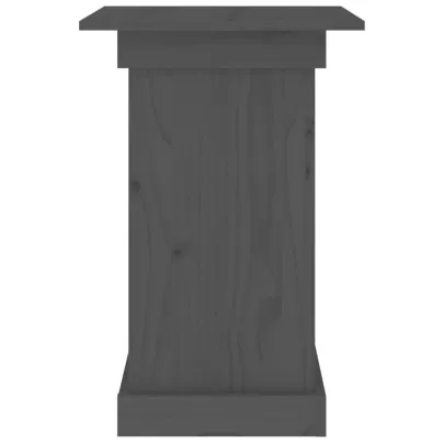 Suport Flori Lemn Masiv Pin - Gri | Livrare Gratuita