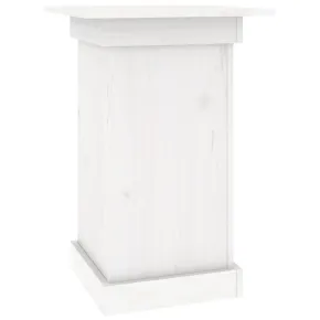 Suport Flori Lemn Masiv Alb - 40x40x60 cm - Livrare Gratuita 2