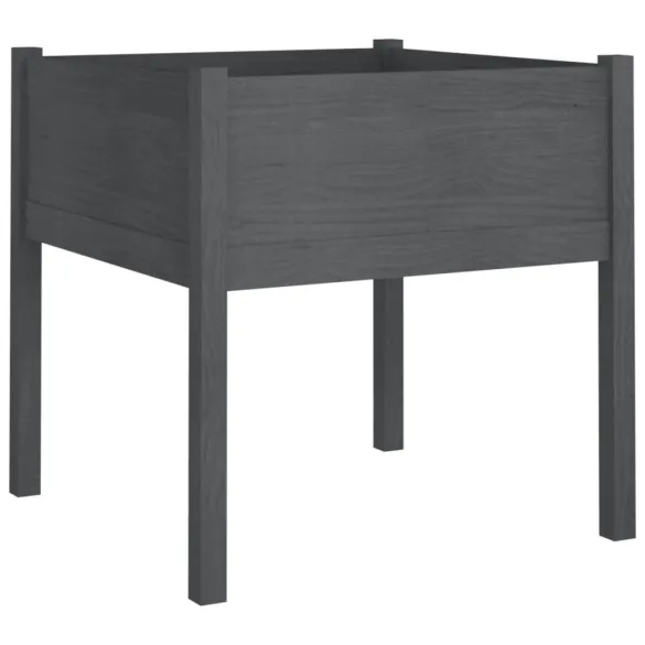 Jardiniere Grădină Lemn Masiv Pin - 2 bucăți - 70x70x70 cm