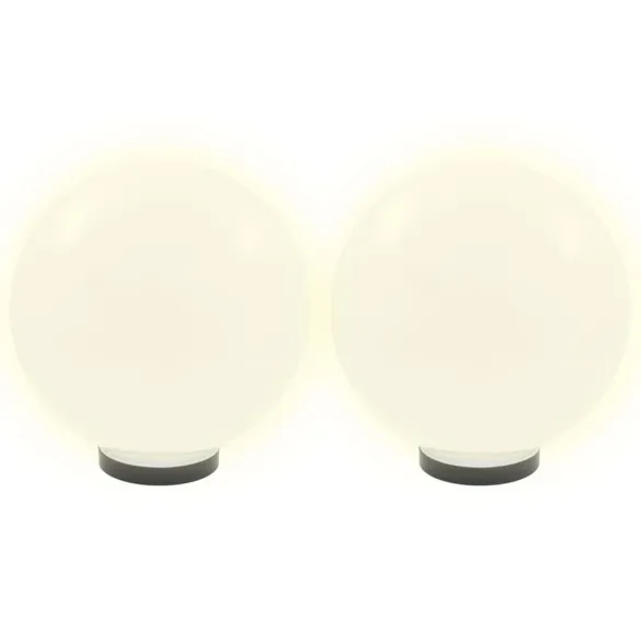 Lămpi Bol LED Sferice pentru Grădină - 2 bucăți