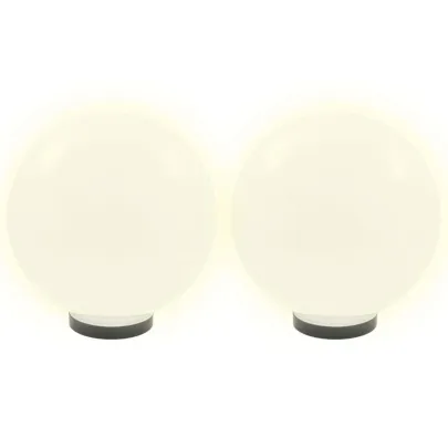 Lămpi Bol LED Sferice pentru Grădină - 2 bucăți