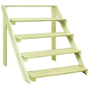 Suport Plante Lemn Pin 5 Niveluri - 80x80x80 cm