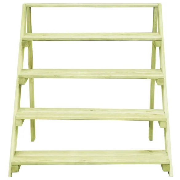 Suport Plante Lemn Pin 5 Niveluri - 80x80x80 cm