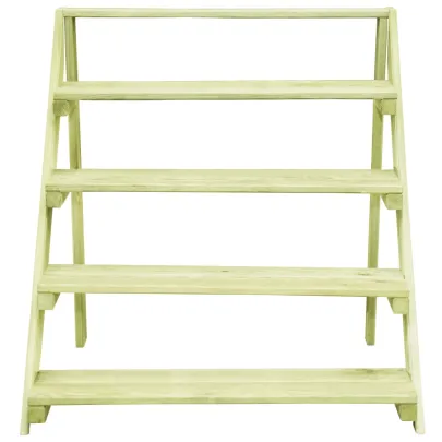 Suport Plante Lemn Pin 5 Niveluri - 80x80x80 cm
