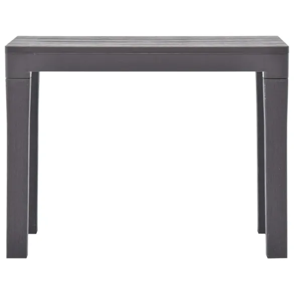 Set 2 Bănci Grădină Plastic Cafeniu - Livrare Gratuită