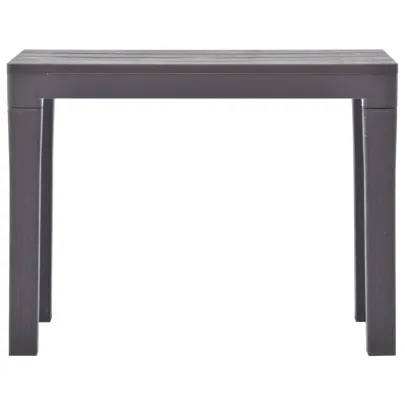 Set 2 Bănci Grădină Plastic Cafeniu - Livrare Gratuită