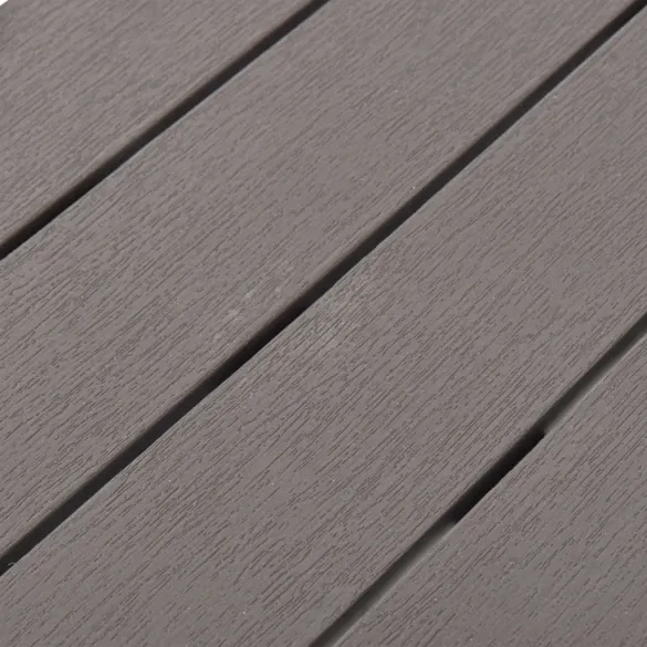 Set 2 Bănci Grădină Plastic Cafeniu - Livrare Gratuită