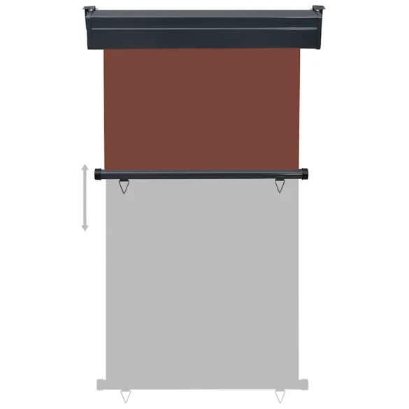 Copertină Laterală Balcon Maro - 100x250 cm | Livrare Gratuită