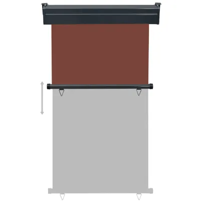 Copertină Laterală Balcon Maro - 100x250 cm | Livrare Gratuită