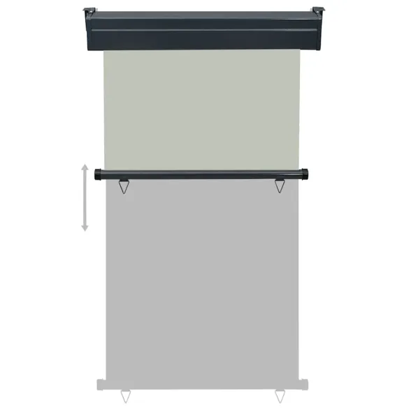 Copertină laterală balcon gri | 100x250 cm | Livrare gratuită